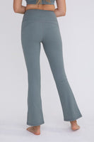 Flare Swoop Back High-Waisted Leggings