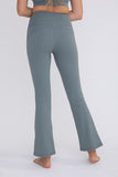 Flare Swoop Back High-Waisted Leggings