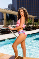 Ruffle Solid Bra Bikini Set