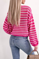 Striped Drop Shoulder Sweater